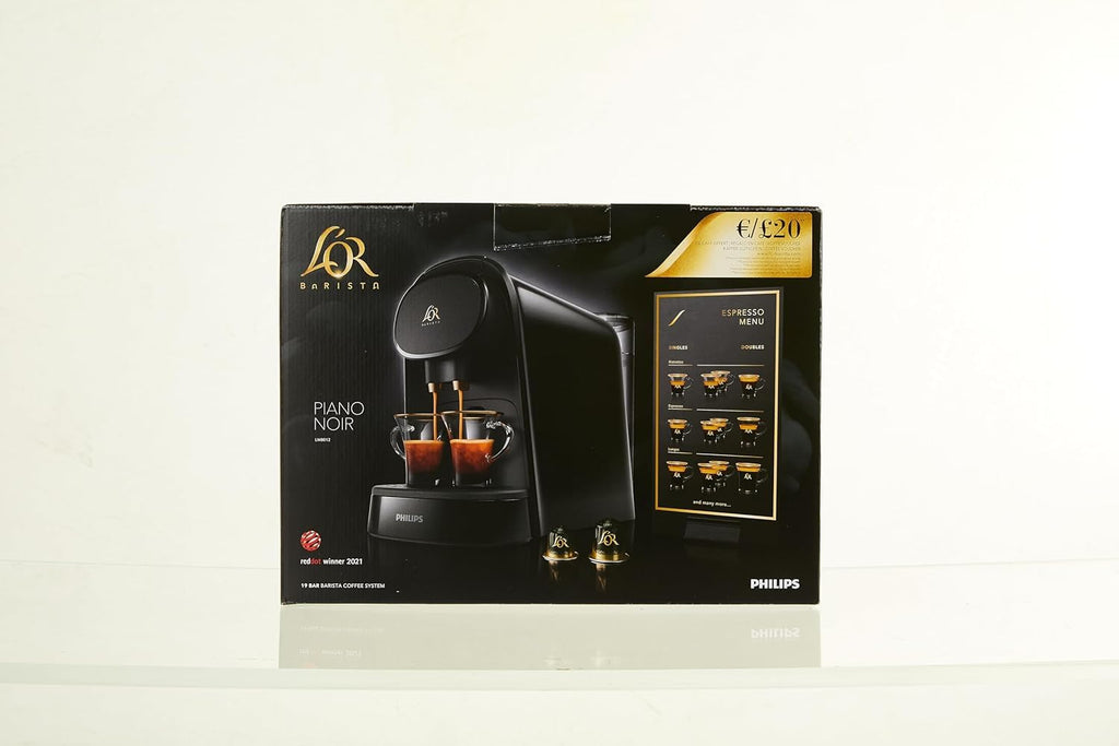L'Or Barista Original, Machine à café à Capsules, Double Capsule, Double Plaisir, Noir, LM8012/60