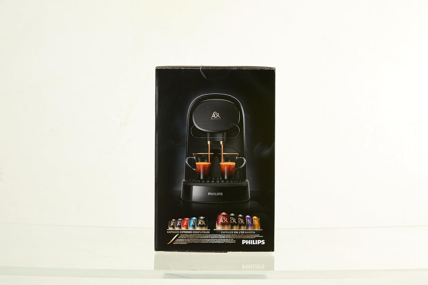 L'Or Barista Original, Machine à café à Capsules, Double Capsule, Double Plaisir, Noir, LM8012/60