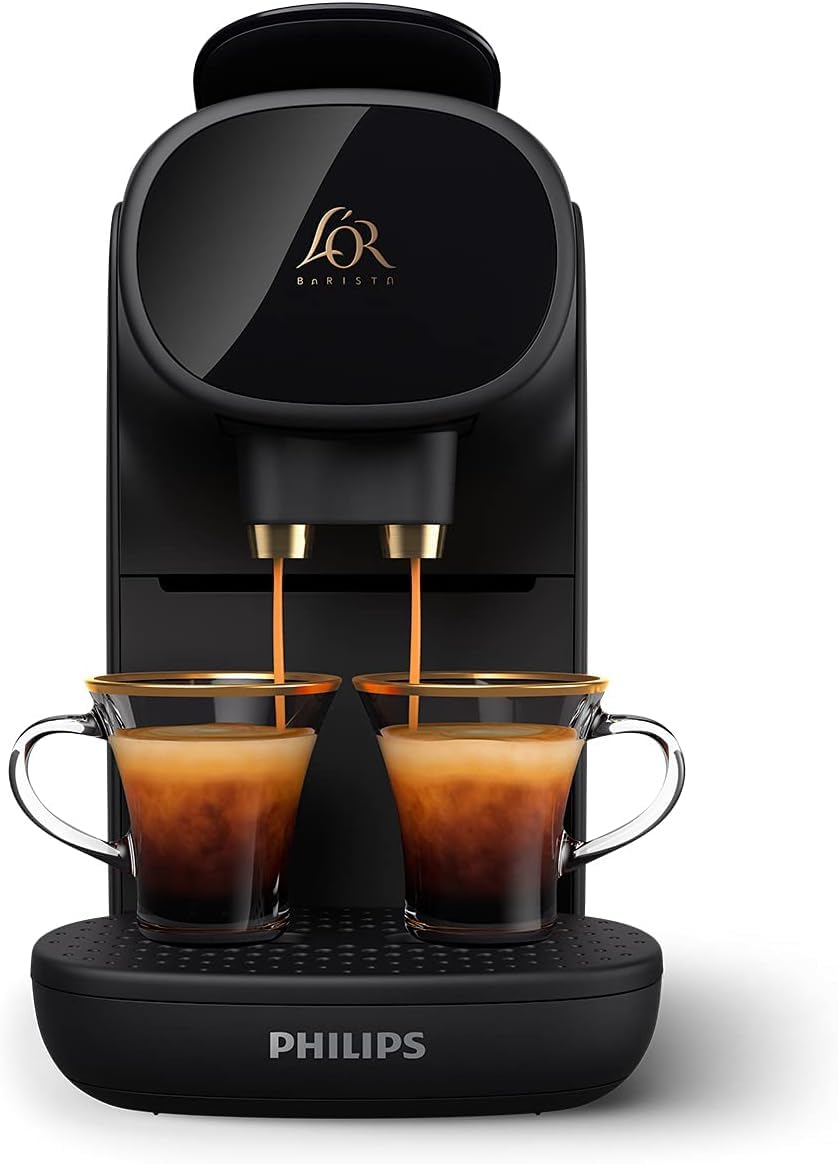 L'Or Barista Cafetière à capsules Sublime - machine à café à 19 bars, Noir LM9012/60