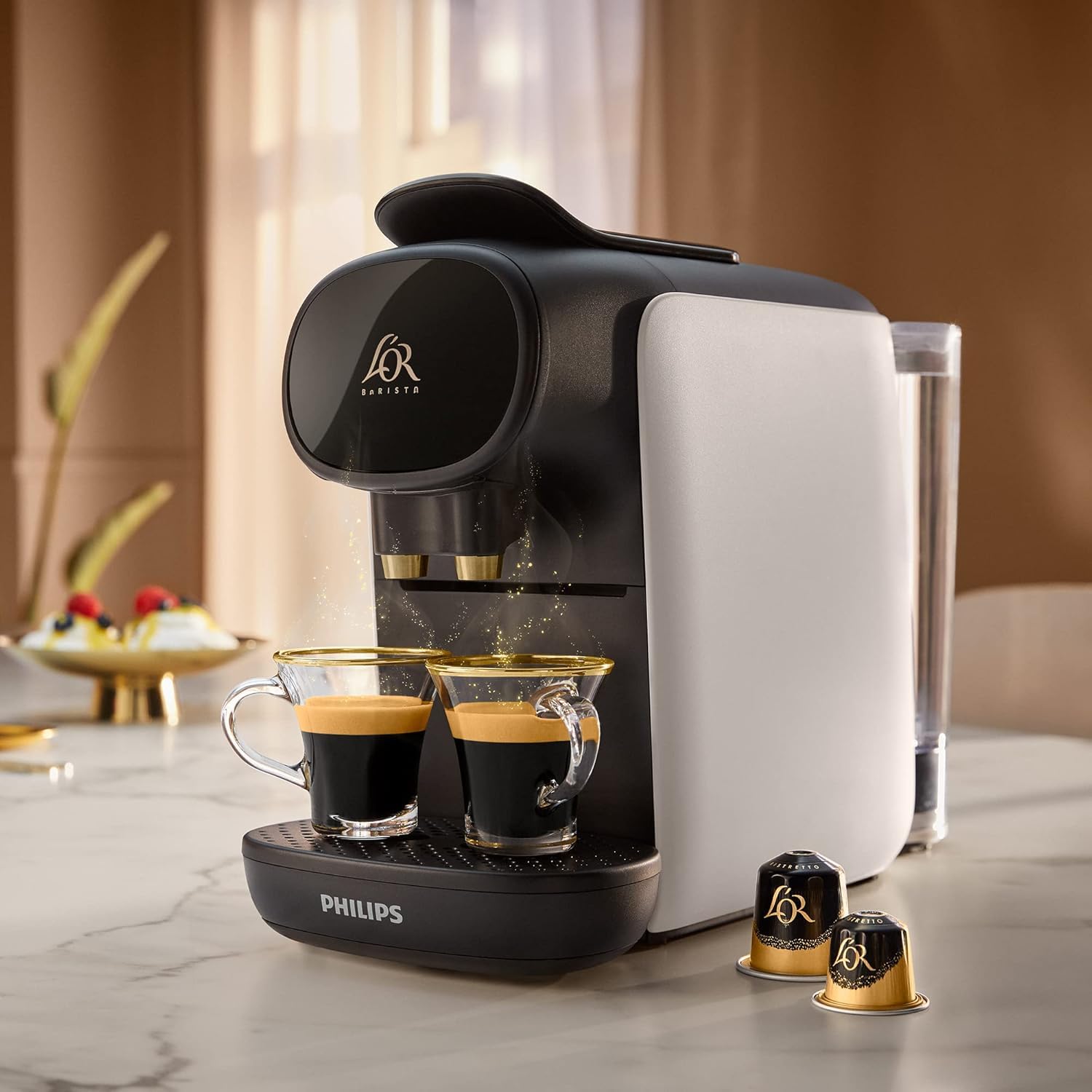 L'Or Barista Sublime, Machine à Café à Capsules, Blanc, LM9012/00